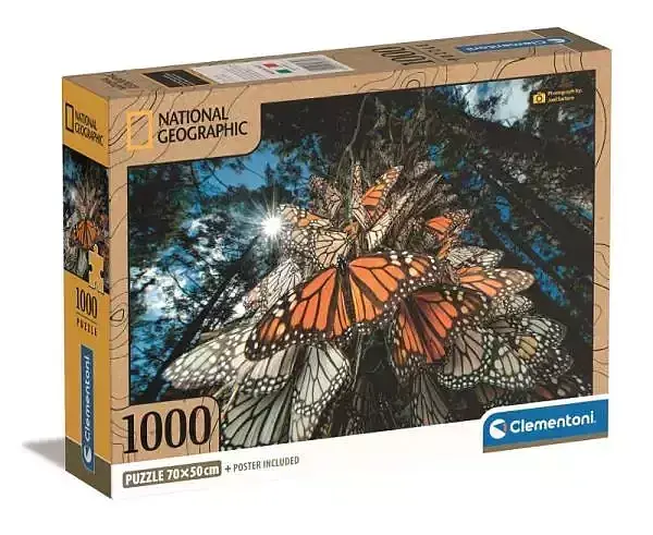 Puzzle 1000 compact national geographic motyle 39732