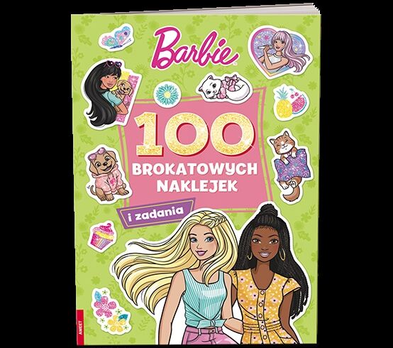 Barbie 100 brokatowych naklejek NB-1101