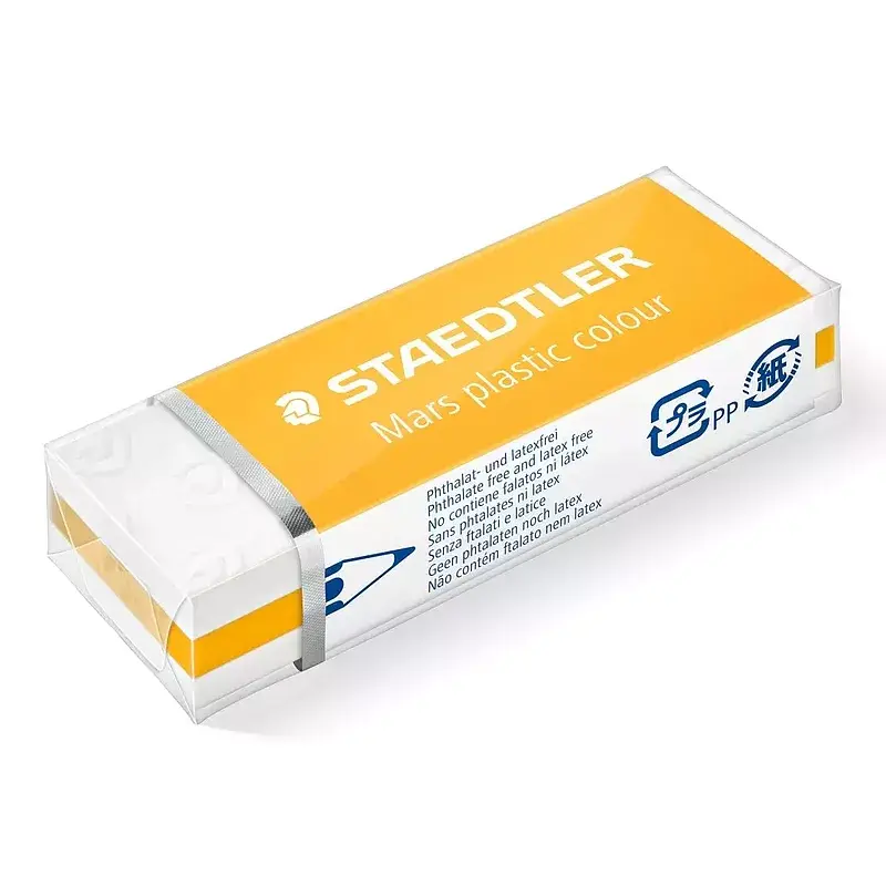 Gumka techniczna mars plastic żółta staedtler paczka 20 szt