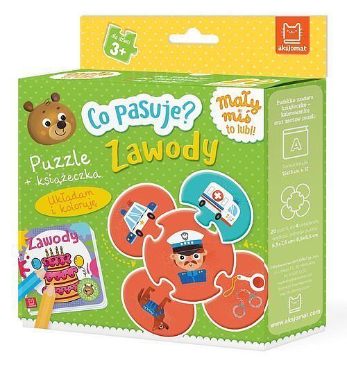Co pasuje? Zawody. Puzzle + książeczka