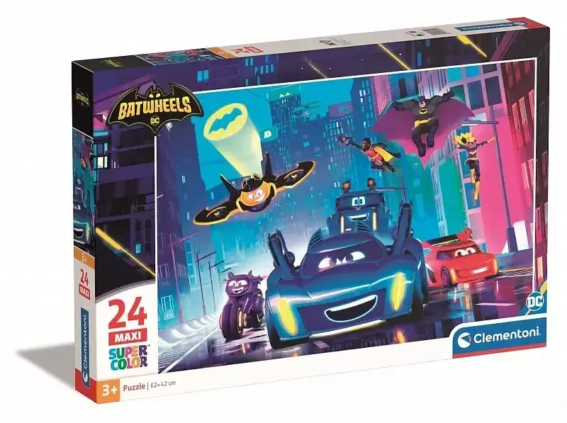 Puzzle 24 maxi super kolor batwheels 28522