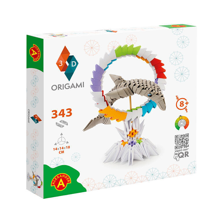 Origami 3d delfin