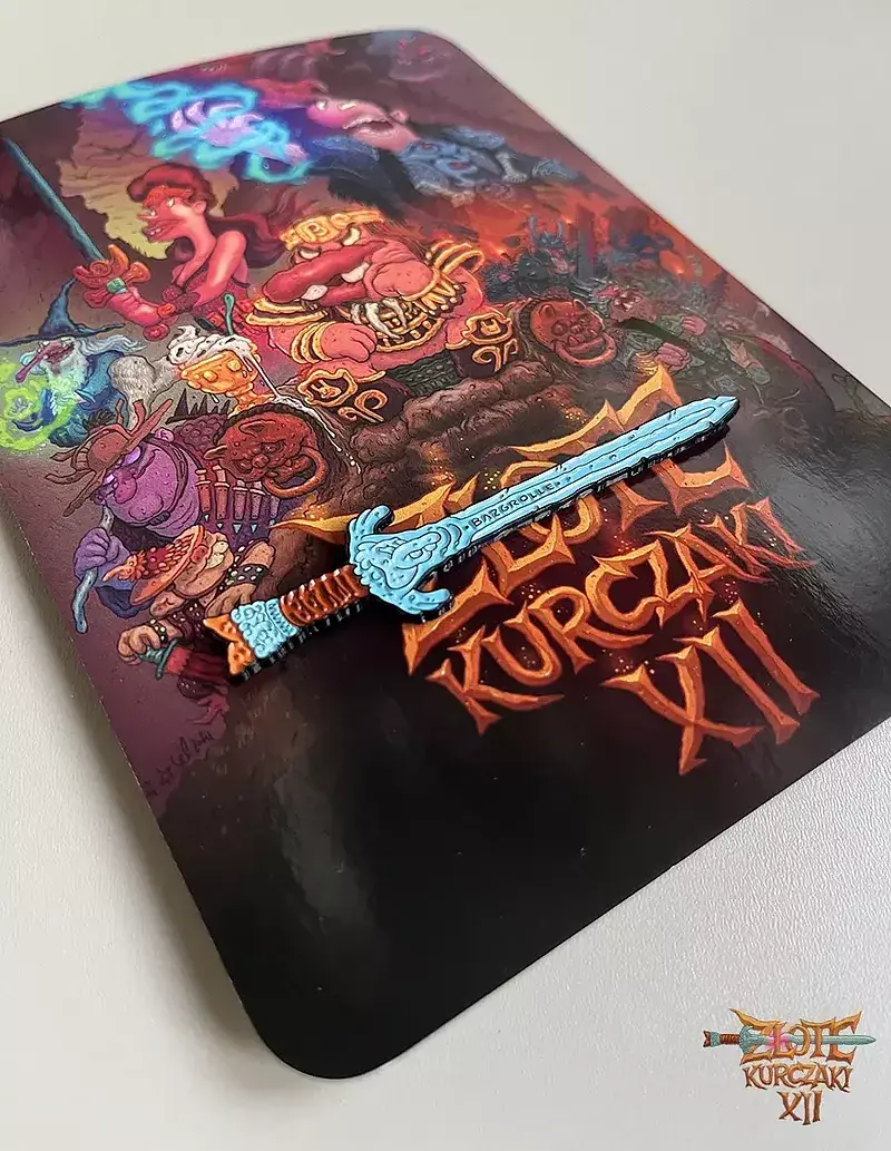 Bazgrolle - Pin Miecz. Złote kurczaki XII
