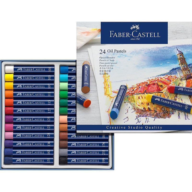Pastele olejne faber-castell creative studio 24 kolory