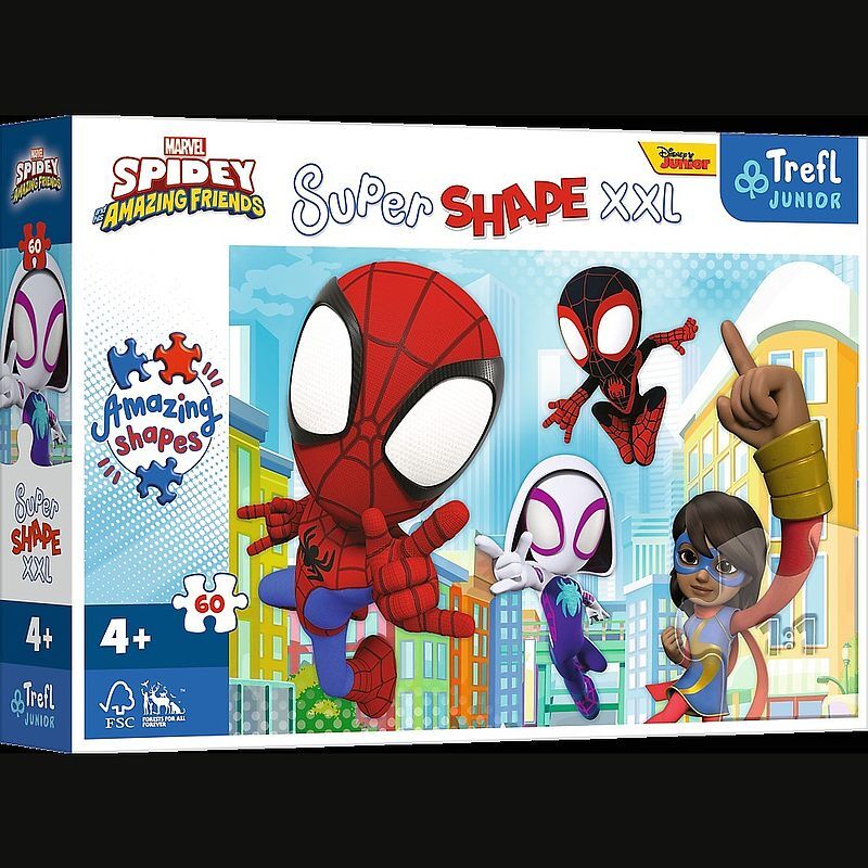 Puzzle Super Shape XXL Sprytny Spidey 60