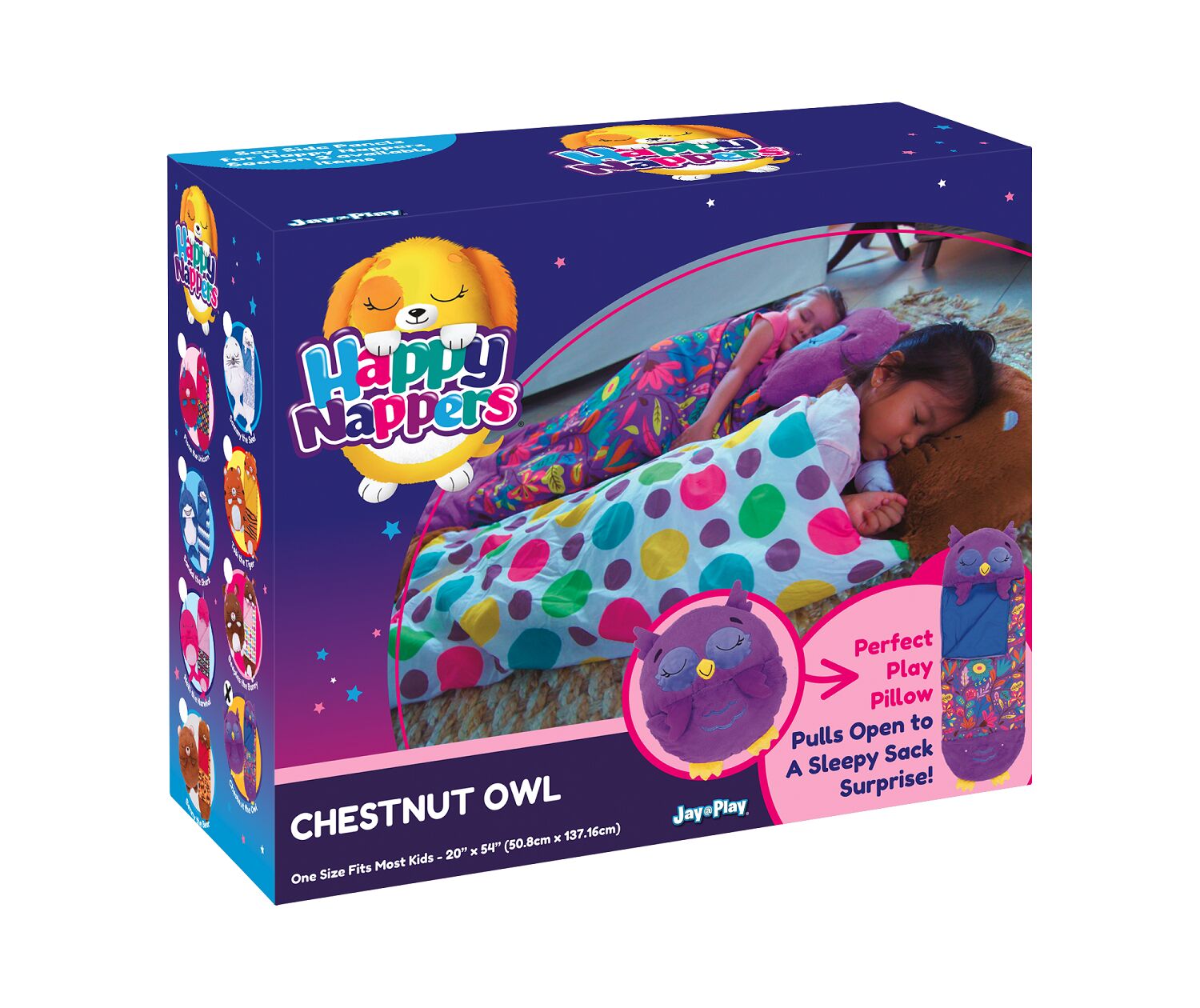 Śpiworek Happy Nappers Chestnut fioletowa sowa