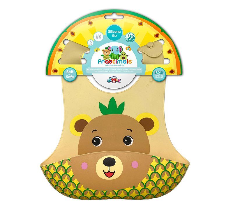 Śliniak silikonowy frootimals bubba tropibear