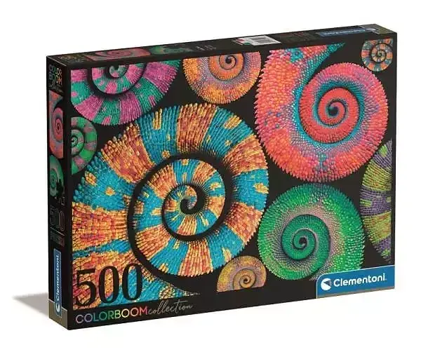 Puzzle 500 color boom curly tails 35519
