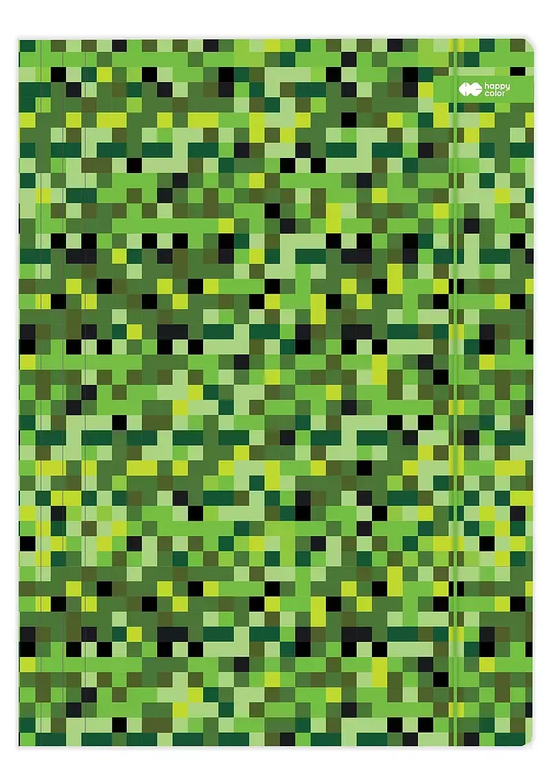 Teczka kartonowa z gumką pixi zielony 24x31cm happy color
