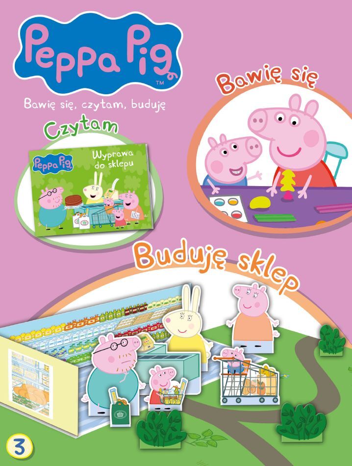 Świnka Peppa. Bawię się, czytam, buduję
