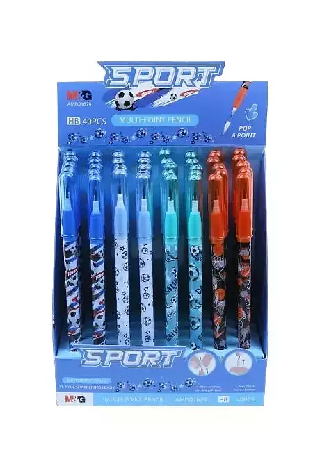 Ołówek sport mg display 40 szt