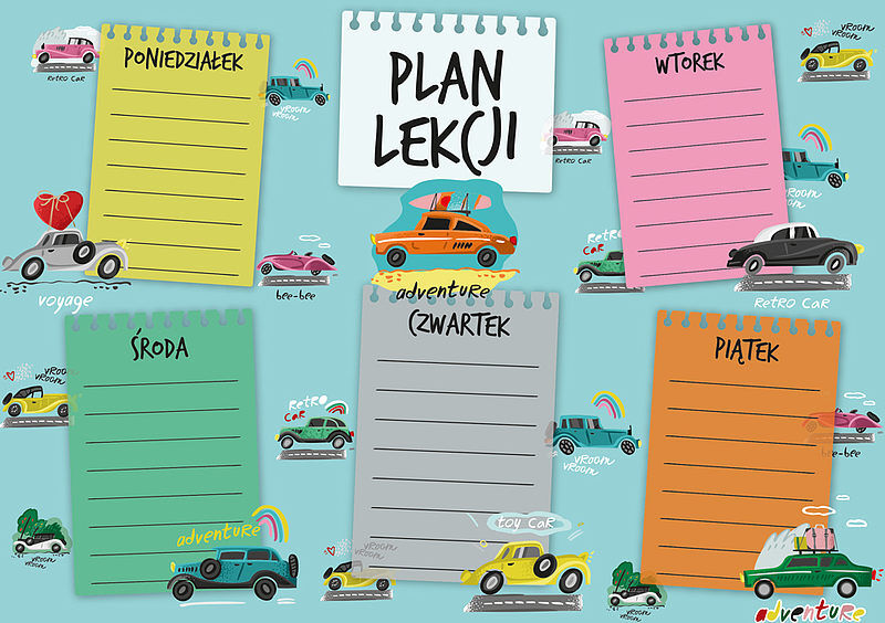 Plan lekcji a5 auta
