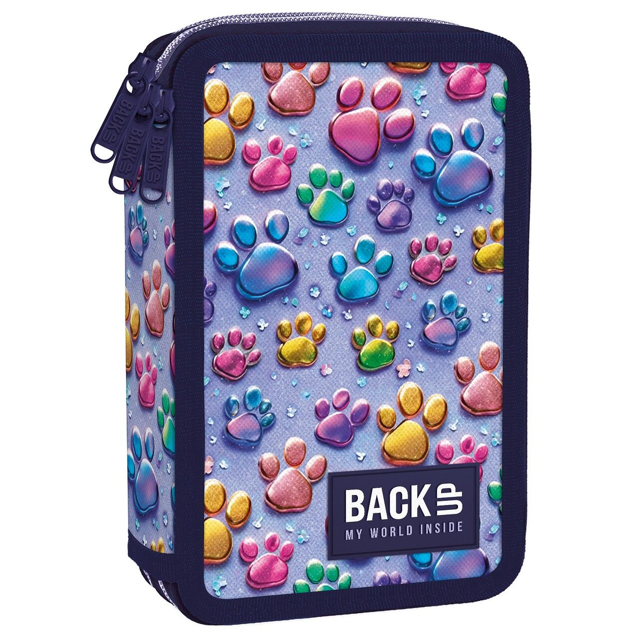 Piórnik 3-komorowy Backup Magic Paw Łapki PB8EW15