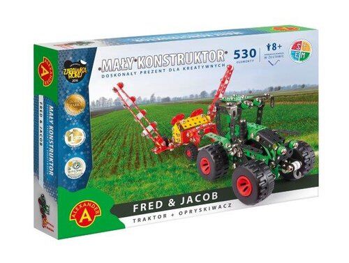 Mały konstruktor Fred & Jacob traktor + opryskiwacz