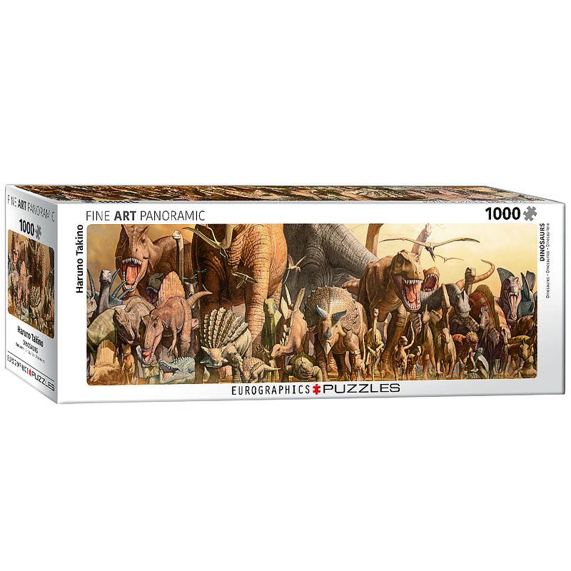 Puzzle 1000 panoramiczne dinozaury, haruo takin 6010-4650