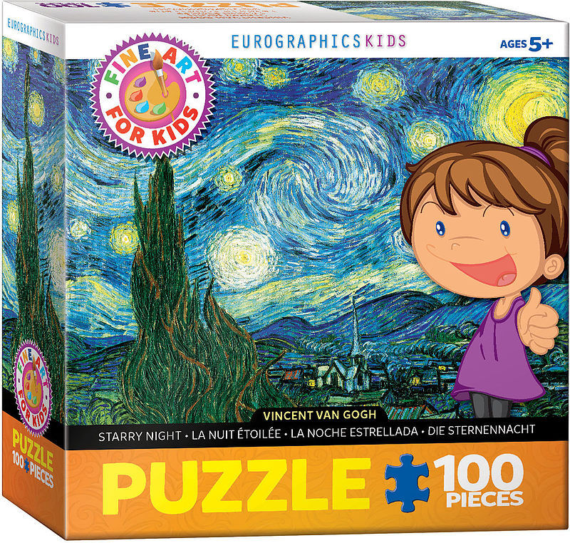 Puzzle 100 smartkids van gogh starry night 6100-1204