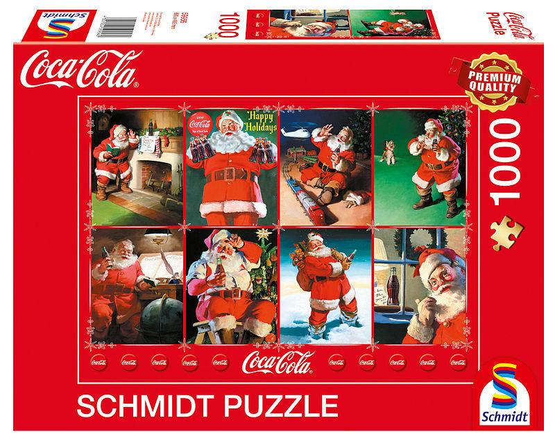 Puzzle 1000 pq coca-cola święty mikołaj 110810