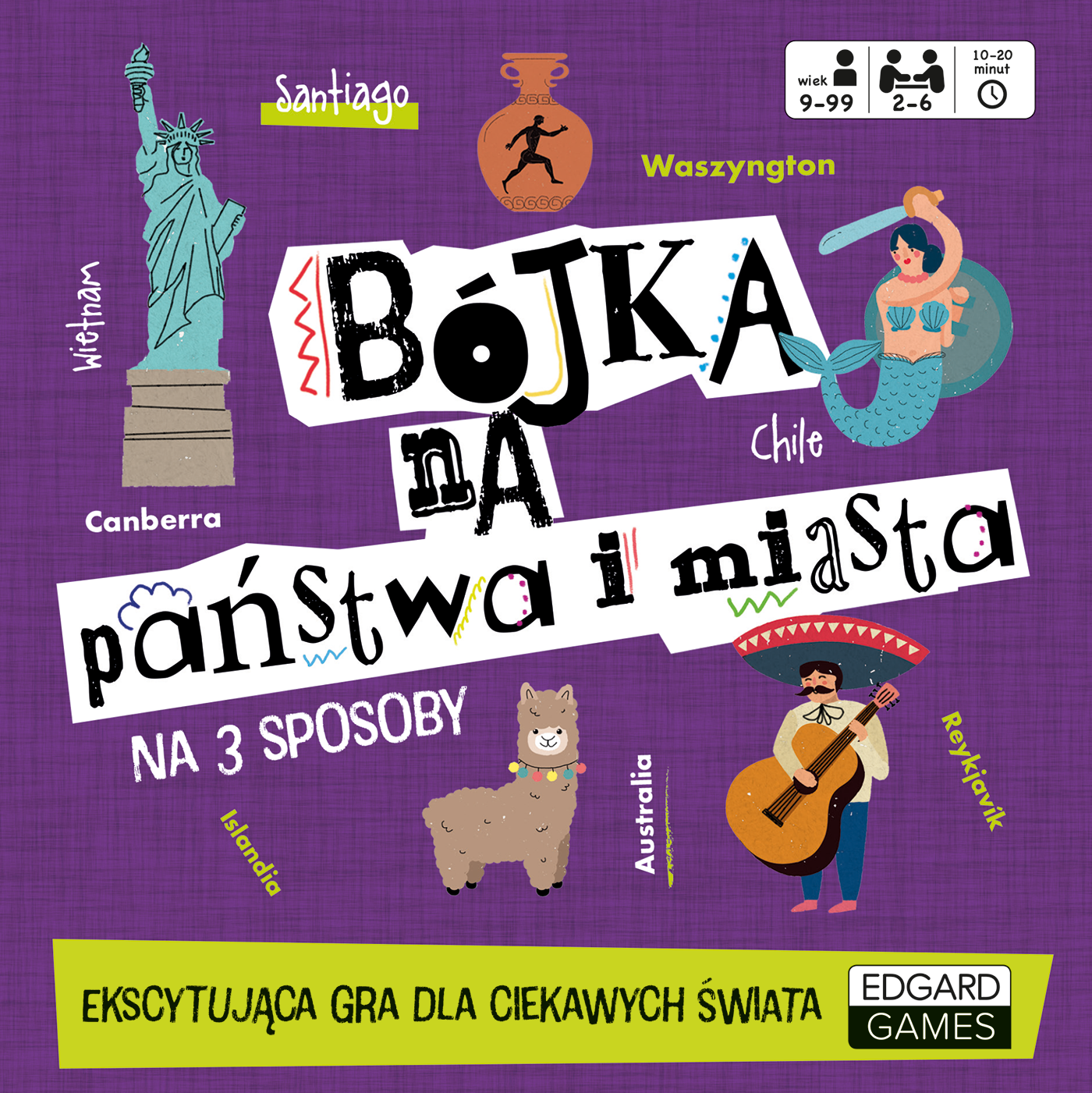 Bójka na państwa i miasta. Ekscytująca gra dla ciekawych świata. Edgard Games