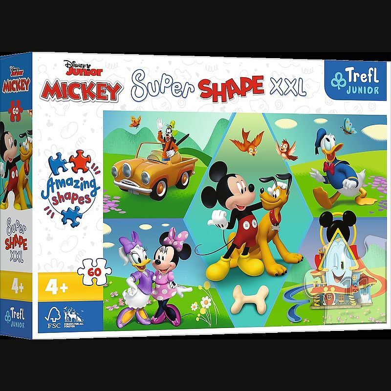 Puzzle 60 xxl super shape z mikim zawsze jest wesoło! 50014