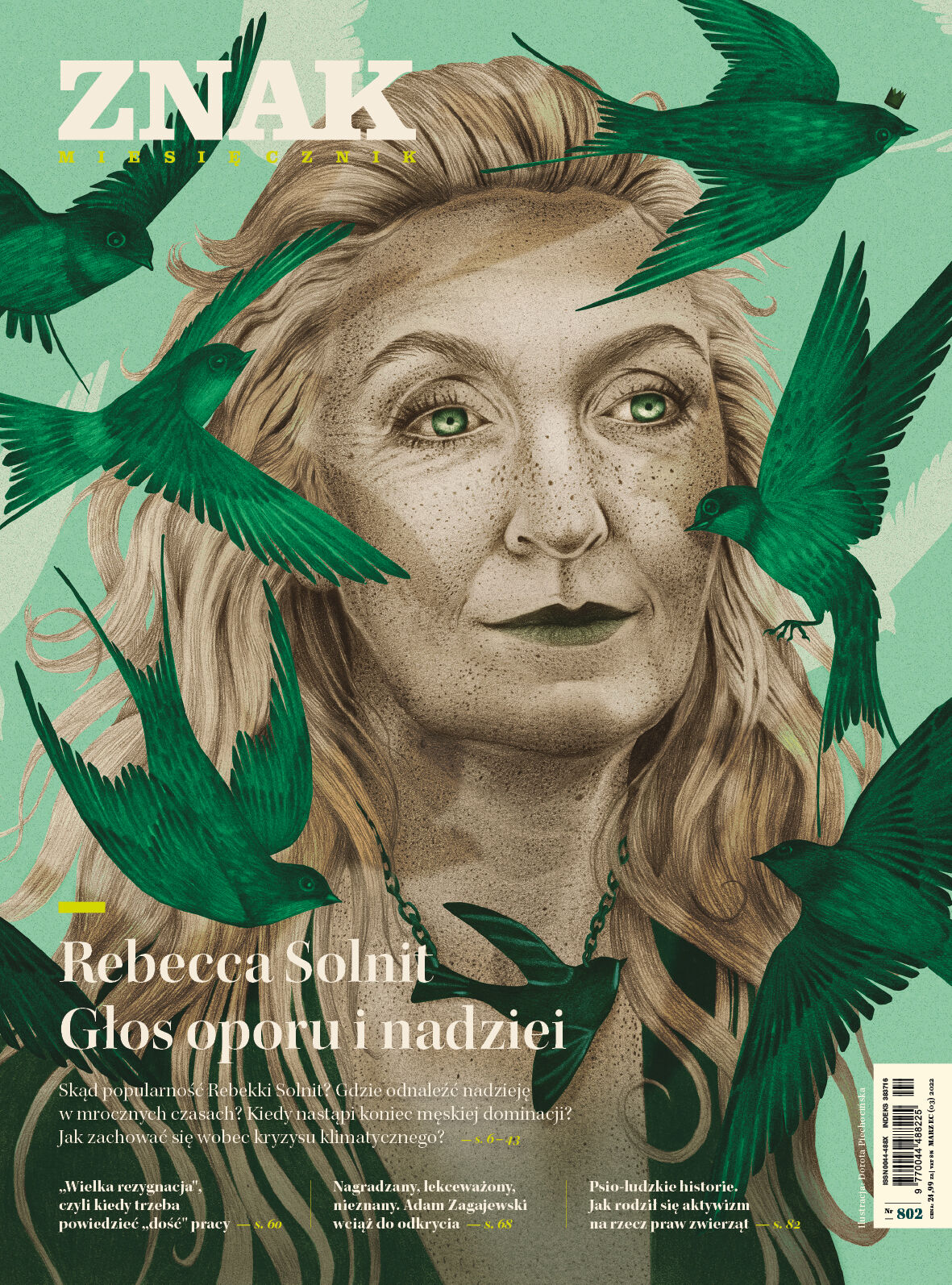 Miesięcznik ZNAK 802 (03/2022) Rebecca Solnit. Głos oporu i nadziei