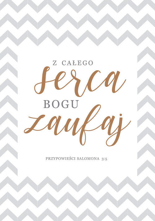 Notatnik A5 - Z całego serca Bogu zaufaj
