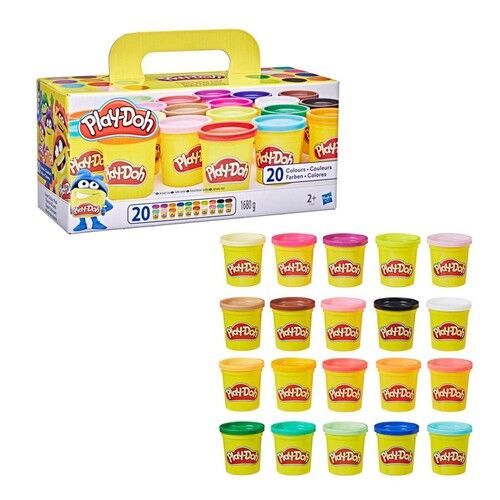 PLAY-DOH Zestaw 20 Kolorowych Tub