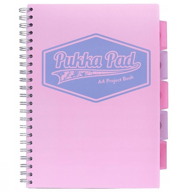 Kołozeszyt pukka pad a4 project book pastel różowy