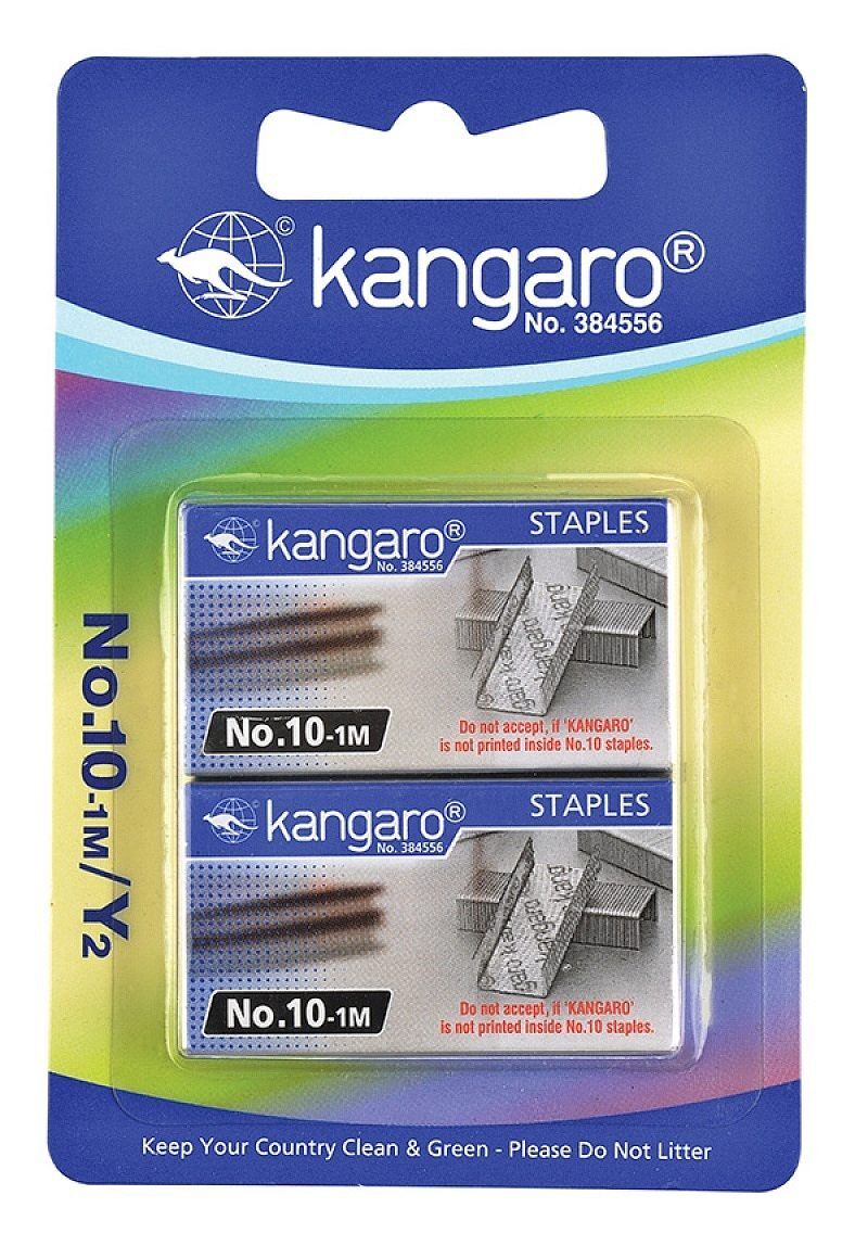 Zszywki no. 10-1m kanagro 2x1000 sztuk blister