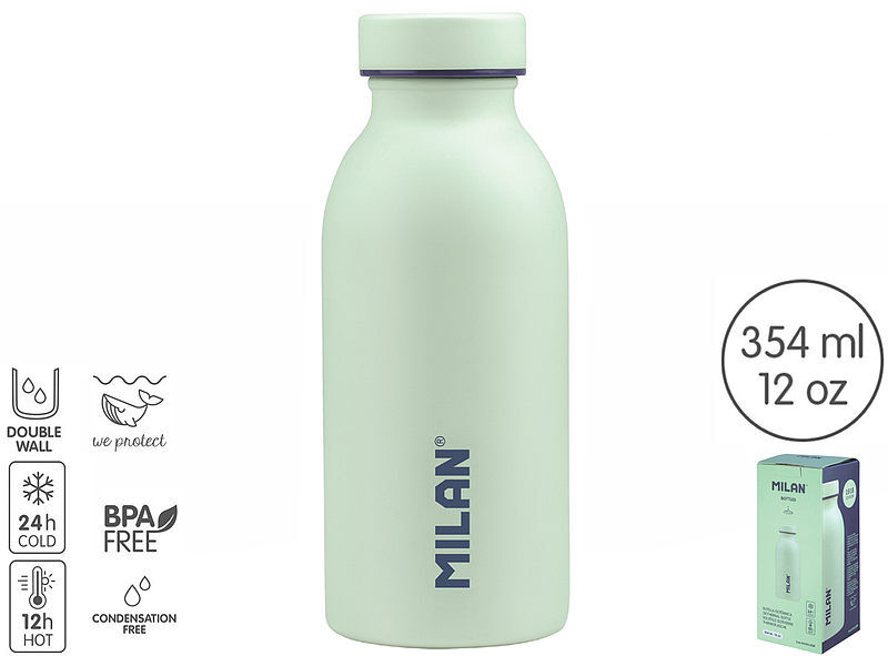 Butelka termiczna milan 1918 zielona 345 ml