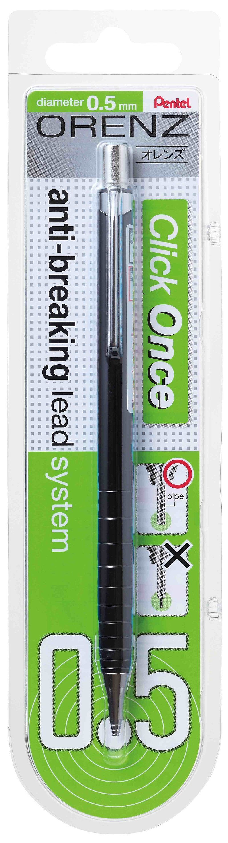 Ołówek automatyczny orenz 0,5 mm pp505 blister
