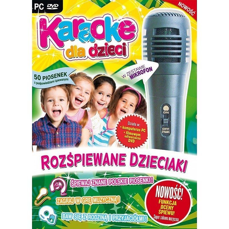 Karaoke Dla Dzieci Rozśpiewane Dzieciaki z mikrofonem (PC-DVD)