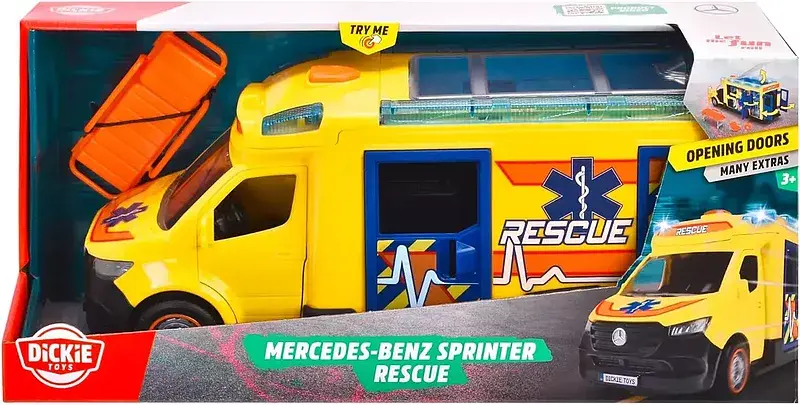Ambulans mercedes-benz dickie toys sos 34,5cm