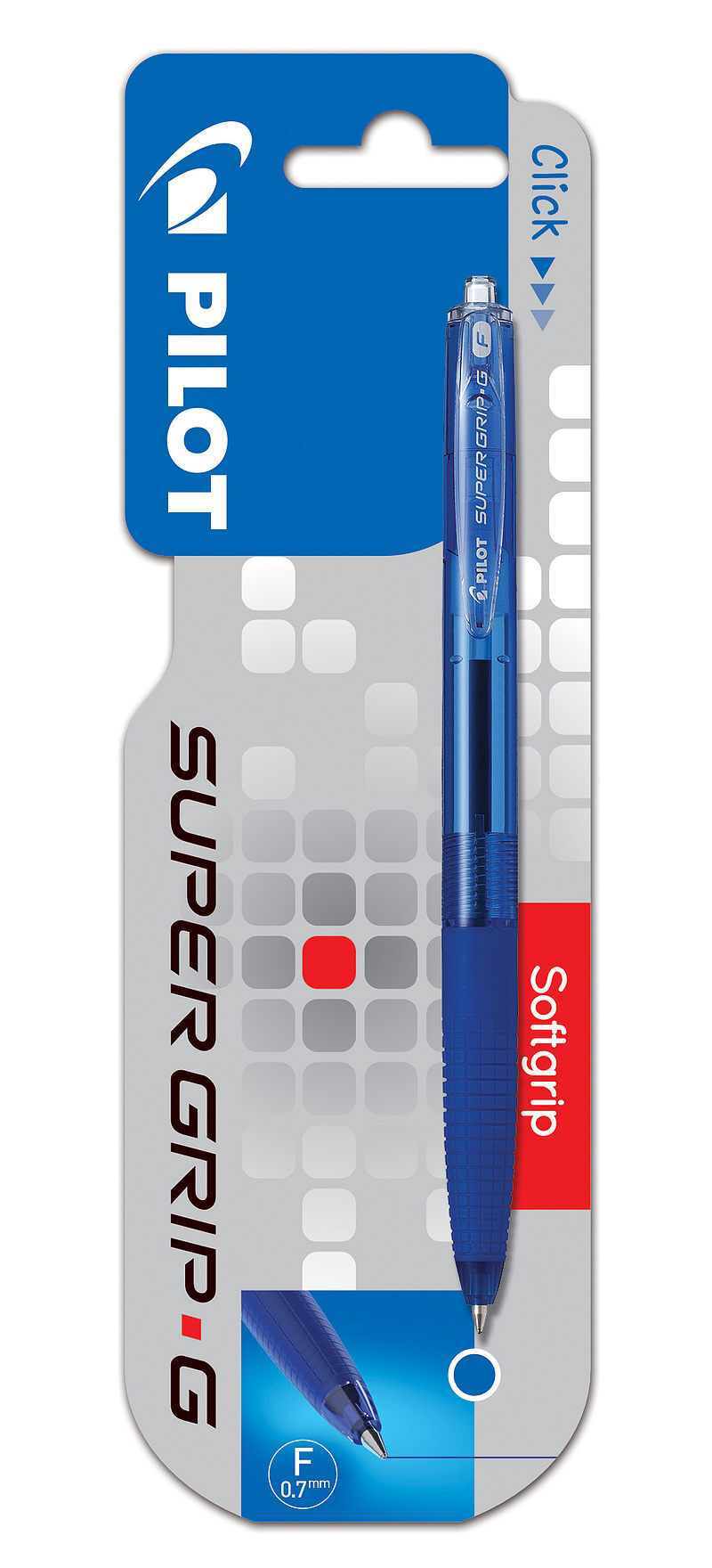 Długopis super grip g automatyczny 0. 7 niebieski pilot