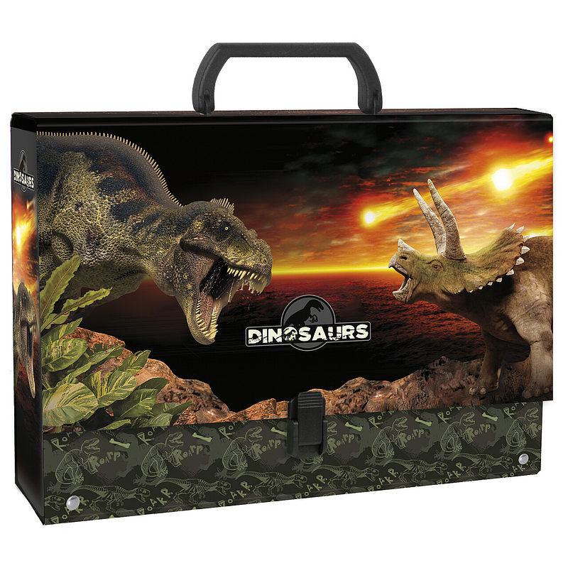 Teczka z rączką gruba dinozaur 18