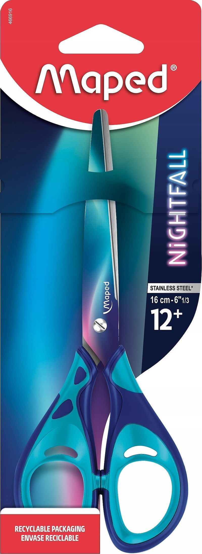 Nożyczki nightfall maped 16 cm blister