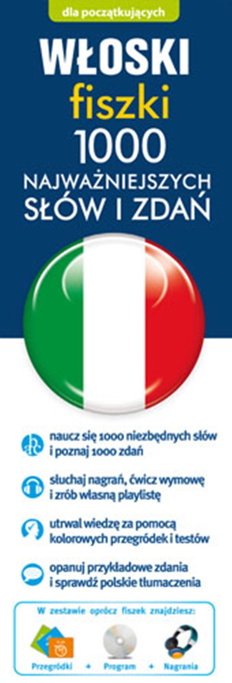 Włoski fiszki 1000 najważniejszych słów i zdań + CD