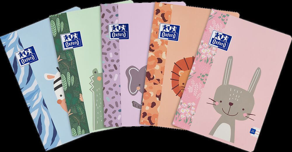 Zeszyt A4 32k.linia podwójna kolorowa Oxford Kids 1szt.mix