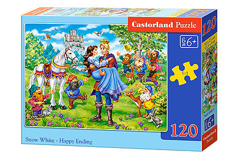 Puzzle 120 królewna śnieżka szczęśliwe zakończenie