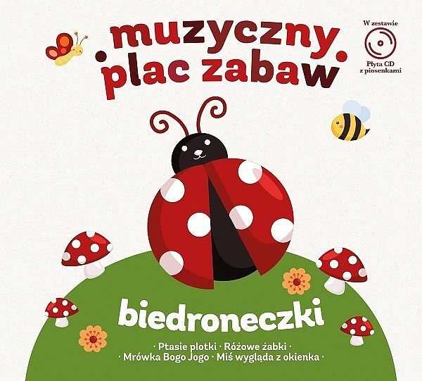 Cd biedroneczki muzyczny plac zabaw z książką