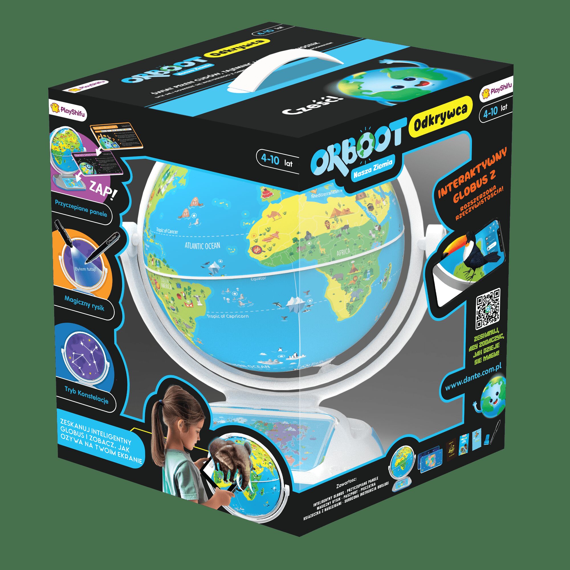 Interaktywny Globus Orboot Explorer Odkrywca PlayShifu