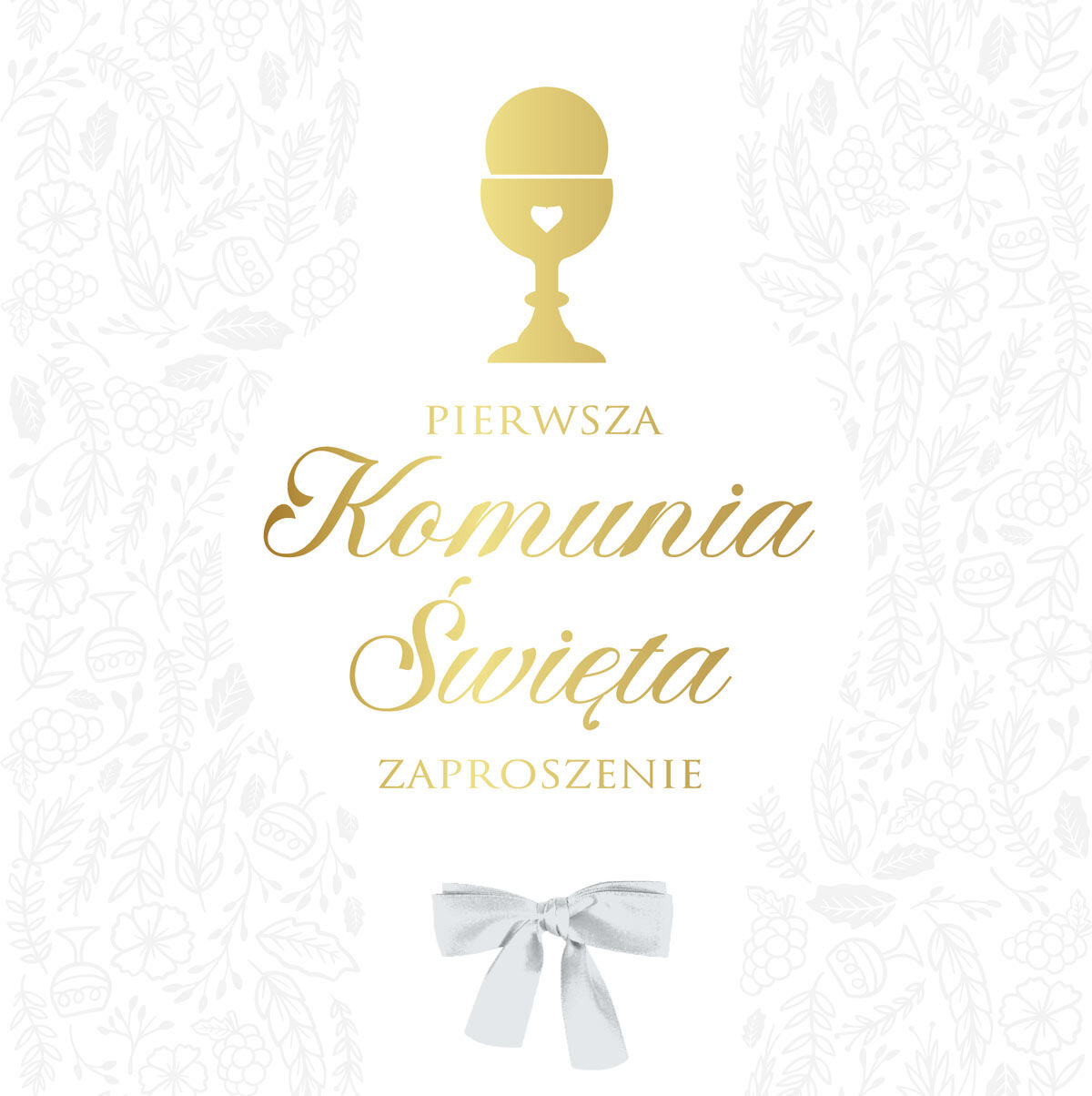 Zaproszenie Komunia 5szt. ZP-030