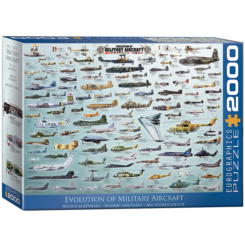Puzzle 2000 evolution of military aircraft 8220-0578