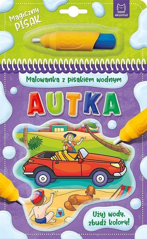 Malowanka z pisakiem wodnym. Autka