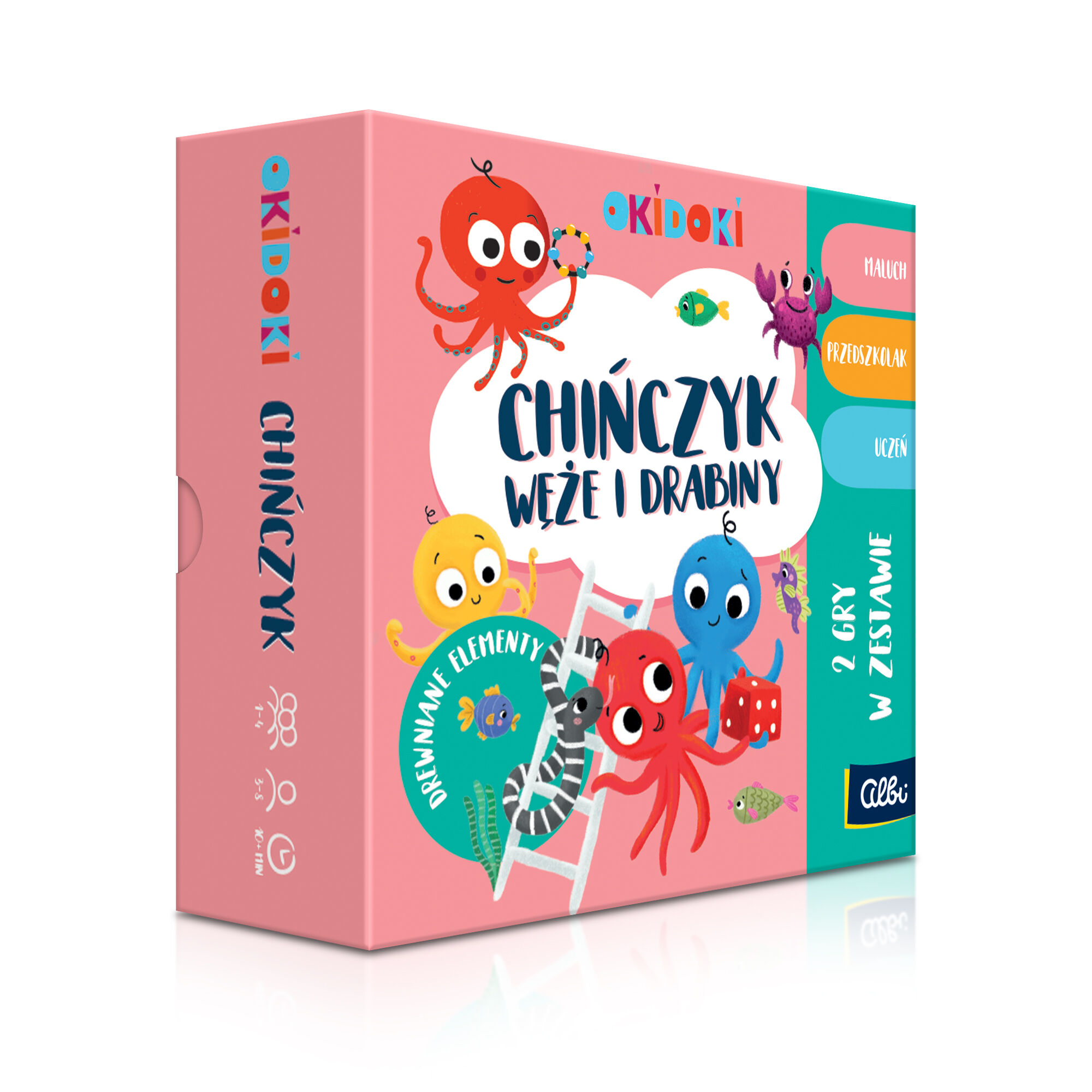 OKODOKI Gra Chińczyk Weże i drabiny