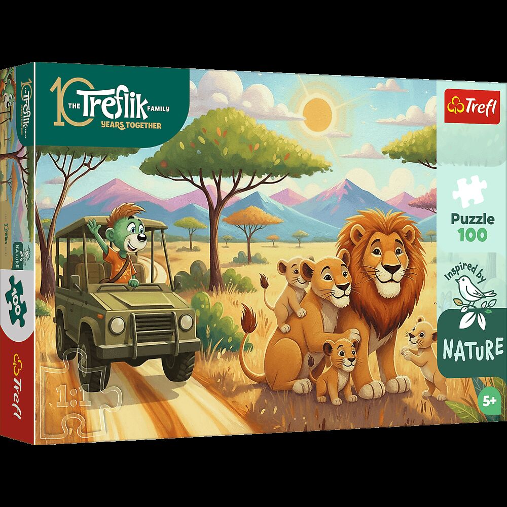 Puzzle 100 Inspired By Nature Lwy Rodzina Treflików 16593