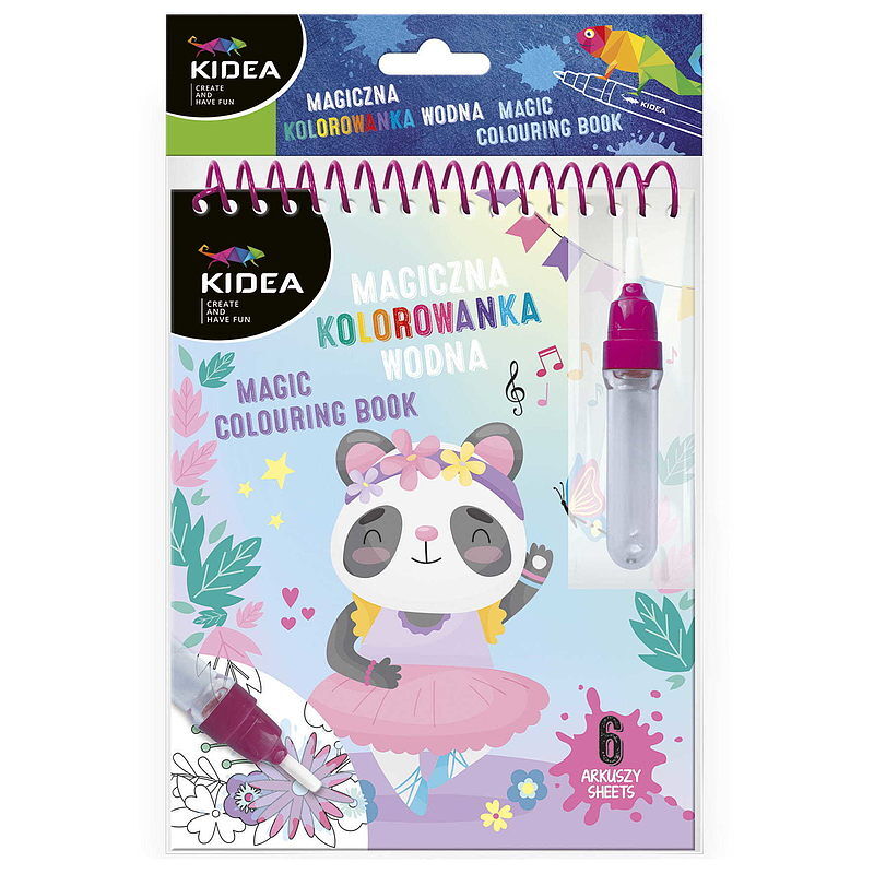 Magiczna wielorazowa kolorowanka wodna kidea baletnice