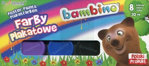 Farby plakatowe Bambino 20 ml 8 kolorów