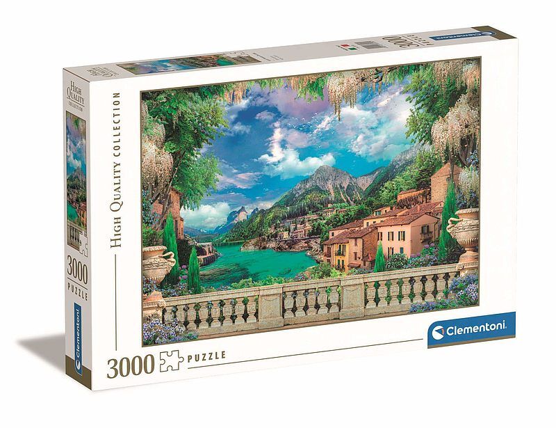 Puzzle 3000 hq lush terrace on lake 33553