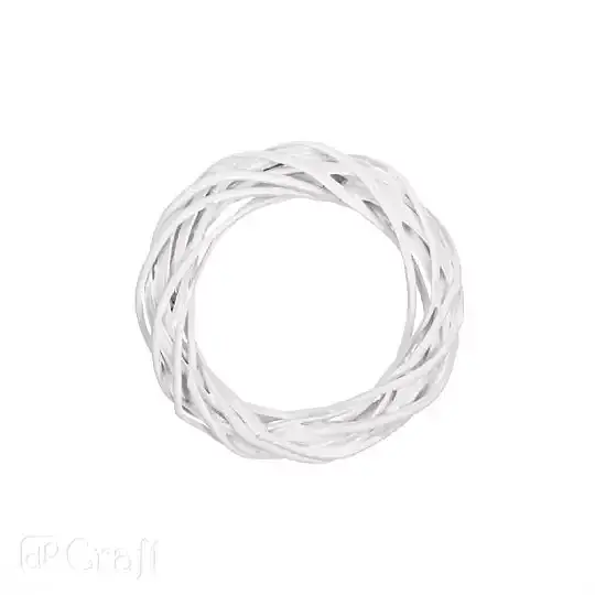 Wianek wiklinowy biały 15 cm