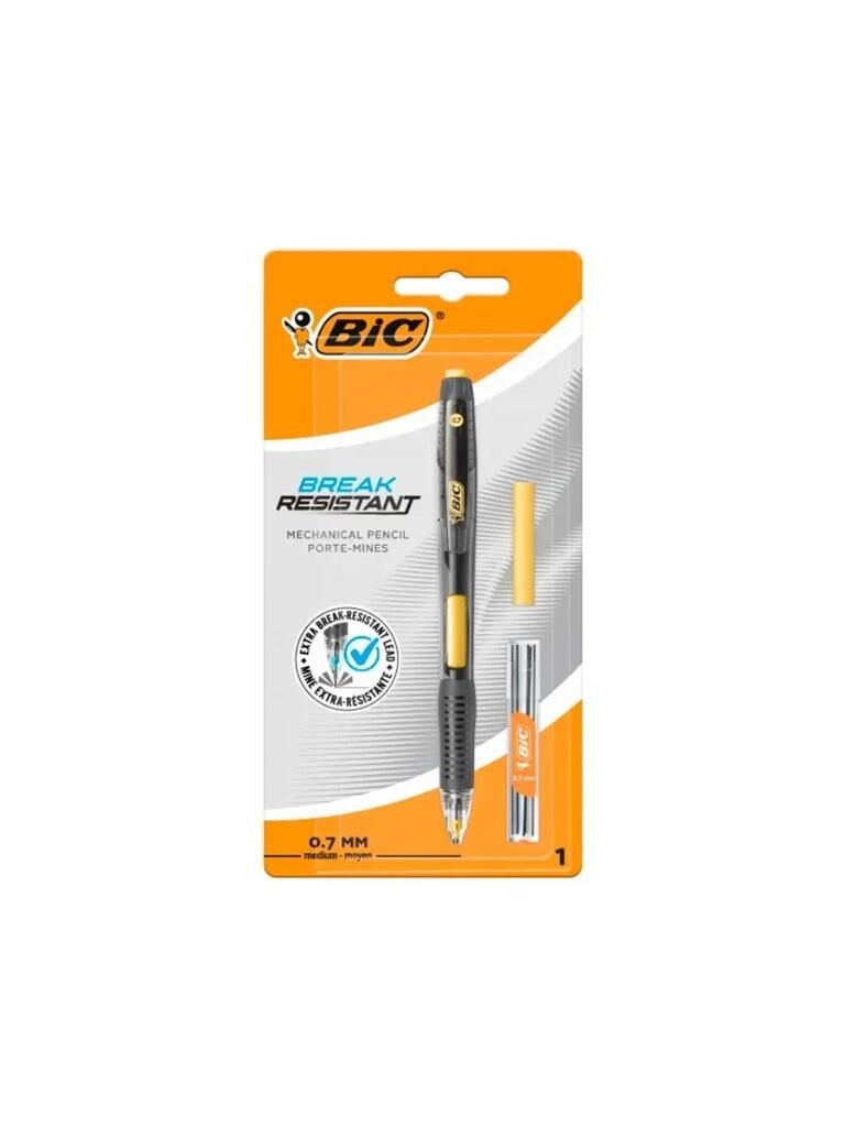 Ołówek mechaniczny + wkłady + gumka BIC